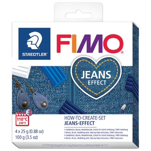 Set za modeliranje fimo soft "jeans effect" staedtler 8025 htc2 blister (52507)