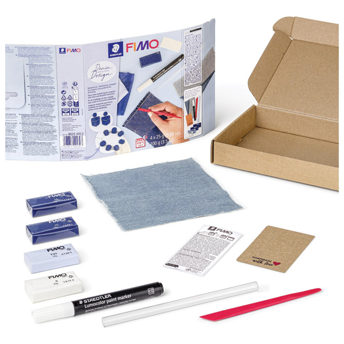 Set za modeliranje fimo soft "jeans effect" staedtler 8025 htc2 blister (52507)
