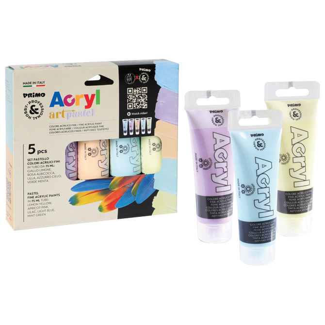 Boja akrilna 75ml pvc tuba 5boja cmp.4212tatm5past (52767)