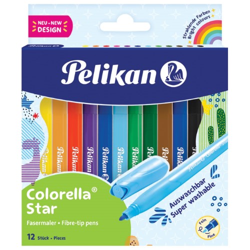 Flomaster školski 12boja colorella star pelikan 822305 blister (52908)