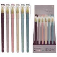 Olovka kemijska grip piši-briši satin gold interdruk sortirano (52949)