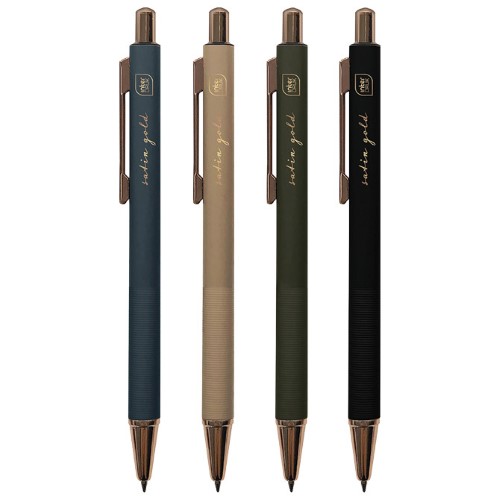 Olovka kemijska gel grip satin gold interdruk sortirano (52950)