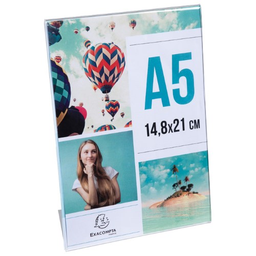 Stalci za 1 prospekt stolni akrilni A5 exacompta "L" 85058d (53598)