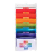 Mapa za odlaganje spisa a4- 6 pregrada s gumicom pp za zid exacompta 55898e proz/sort (53613)