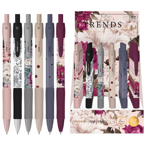 Olovka kemijska gel grip trends interdruk sortirano (53898)