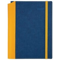 Notes b5 crte 160l 80g s gumicom, fleksibilna korica, borneo plavo/žuti (54084)
