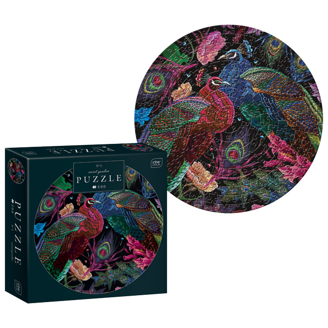 Puzzle 500 kom okrugle secret garden 1 interdruk (54117)