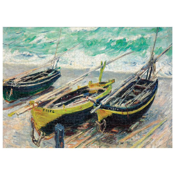 Puzzle 1000 kom tuba art.2 claude monet "three fishing boats" interdruk (54128)