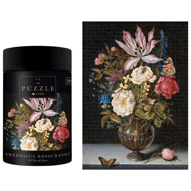 Puzzle 1000 kom tuba art.3 ambrosius bosschaert "still-life with flowers" interdruk (54129)