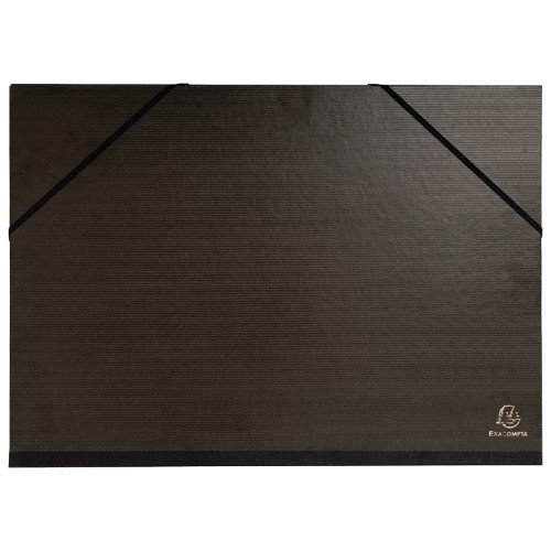 Mapa kartonska lakirana sa gumicom 32x45cm(a3) exacompta 548000e crna (54184)