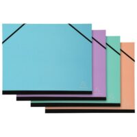 Mapa papirnata premazana-sa gumicom 28x38cm(b4) aquarel exacompta 25660e sort (54188)