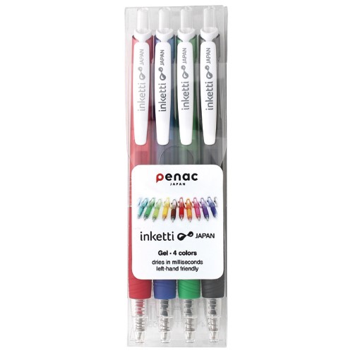 Olovka kemijska gel grip inketti pk4 penac sortirano (54243)