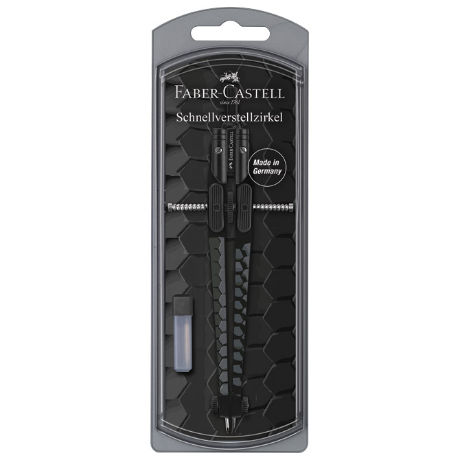 Šestar s preciznim podešavanjem plus mine dark&bright faber castell 574444 sortirano blister (54685)
