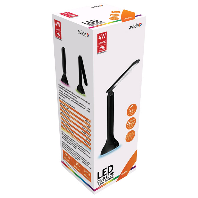Svjetiljka stolna led mood light rgb avide crna (54821)