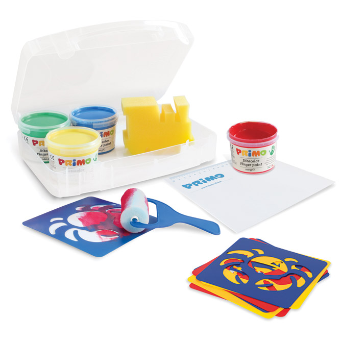 Set boja tempera za ruke 100g u čaši 4boje plus pribor cmp.823vtdp (54858)
