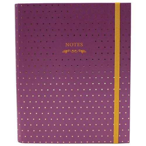 Blok kolegij b5 crte 96l s gumicom dots 3 marker rozi 1785 (54914)