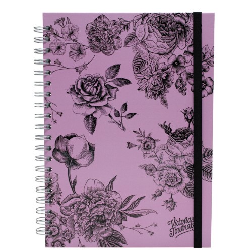Blok kolegij A4 crte 120l s gumicom flowers 2 marker 2421 (54918)