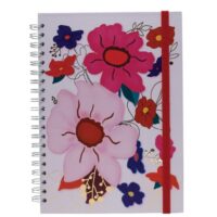 Blok kolegij A4 crte 120l s gumicom flowers 3 marker 2419 (54919)