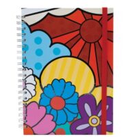 Blok kolegij A4 crte 120l s gumicom flowers 4 marker 2417 (54920)