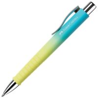 Olovka kemijska gumirana poly ball xb faber castell 241109 plavo-žuta (54929)
