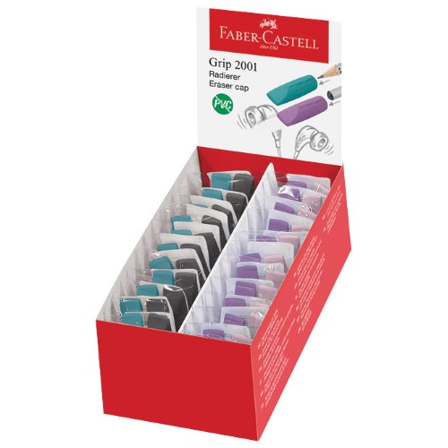 Gumica-čep grip 2001 pk2 faber castell 187173 sortirano (54932)