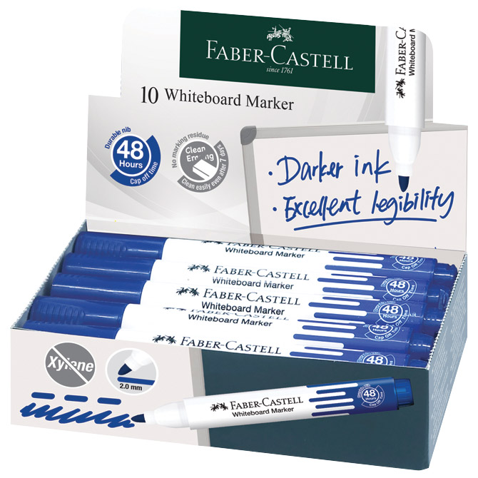 Marker za bijelu ploču 1,5-3mm w20 faber castell 254051 plavi (54952)