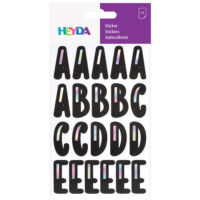 Naljepnice ukrasne slova pk4 heyda 20-37808 24 crne blister (55096)