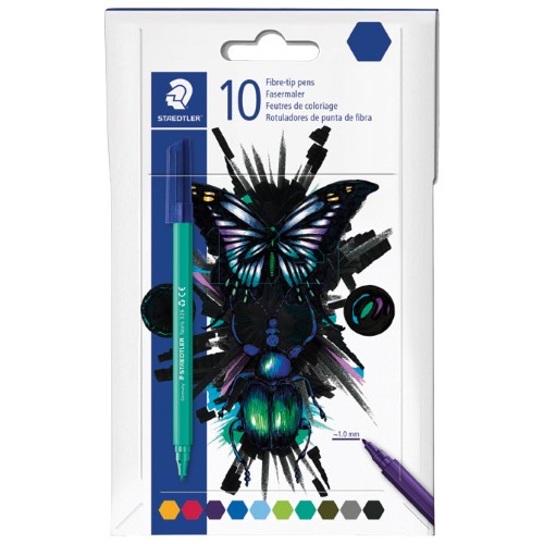 Flomaster školski 10boja noris cool&cute staedtler 326 c10 e1 (55305)