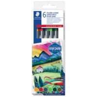 Flomaster 6boja obostrani akvarel "europa" design journey staedtler 3001 c6-1 blister (55351)