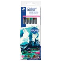 Flomaster 6boja obostrani akvarel "south america" design journey staedtler 3001 c6-4 blister (55355)
