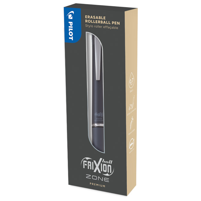 Roler gel 0,7mm frixion zone piši-briši pilot blrt-frz7-gy sivi (55372)