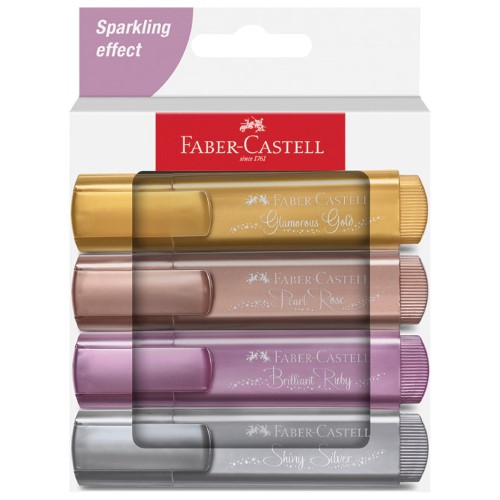 Signir 1-5mm 46 metallic kart,kutija faber castell 254674 4boje blister (55518)