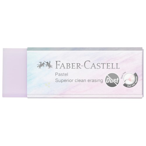 Gumica pastel dust-free faber castell 187392 sortirano (55523)