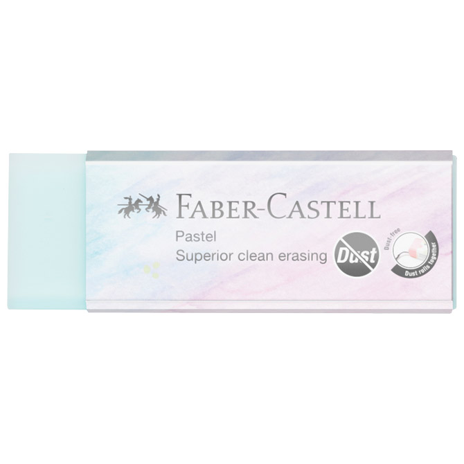 Gumica pastel dust-free faber castell 187392 sortirano (55523)