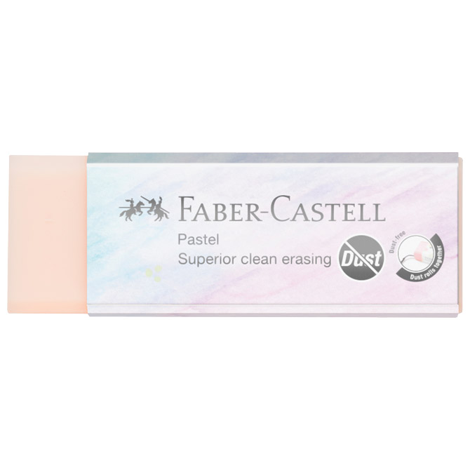 Gumica pastel dust-free faber castell 187392 sortirano (55523)