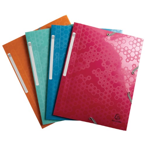 Fascikl klapa s gumicom pp A4 maia exacompta 55210e sort (55574)