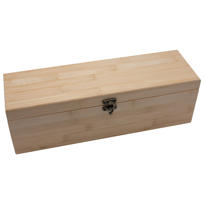 Set - kutija za vino za 1 bocu plus pribor 4 dijela - bambus kutija (55598)