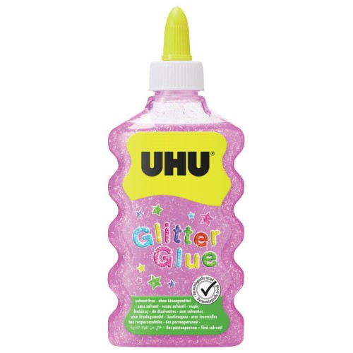 Ljepilo glitter glue 177ml uhu rozo (55628)
