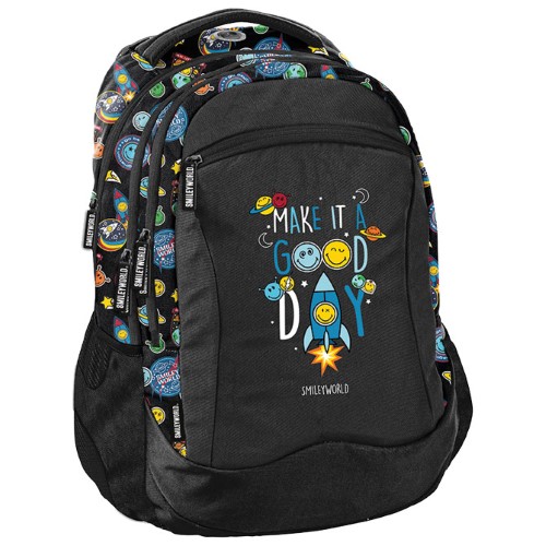 Ruksak školski anatomski smiley beuniq sm24lh-2808 crni (55712)