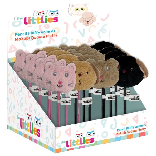 Olovka grafitna littlies fluffy animals diakakis 000647011 (55800)