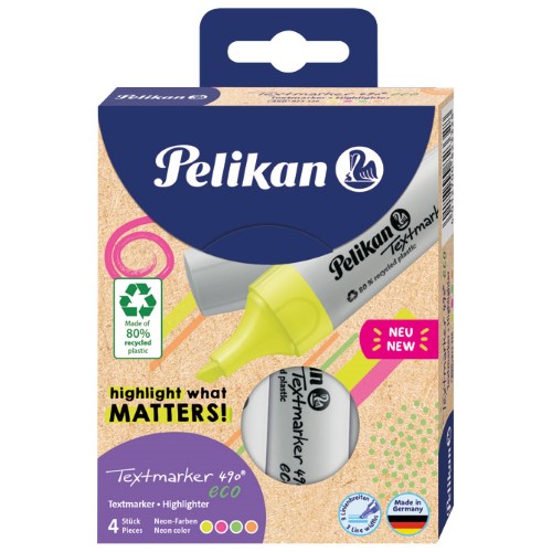 Signir 2-5mm 490 eco pelikan 823326 4boje blister (55844)