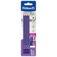 Olovka grafitna hb standard pk6 plus gumica al30 pelikan 914341 blister (55885)