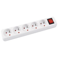 Kabel produžni s prekidačem 5rupa/1.5m Office Products 13115141-14 bijeli (55958)