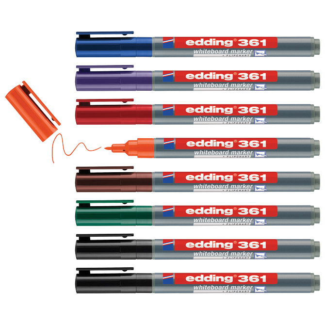 Marker za bijelu ploču 1mm edding 361/8 s blister (55961)