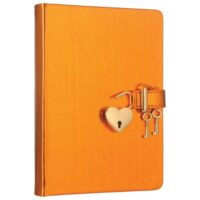 Dnevnik s ključem čisti 160l hush-hush marker metalik narančasti 4401 (56046)