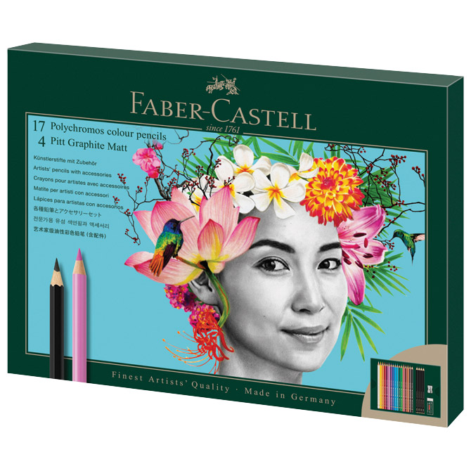 Set polychromos & pitt graphite matt pk23 faber castell 210052 (56815)