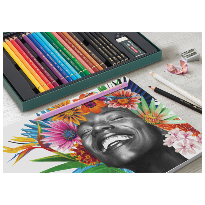 Set polychromos & pitt graphite matt pk50 faber castell 210054 (56817)