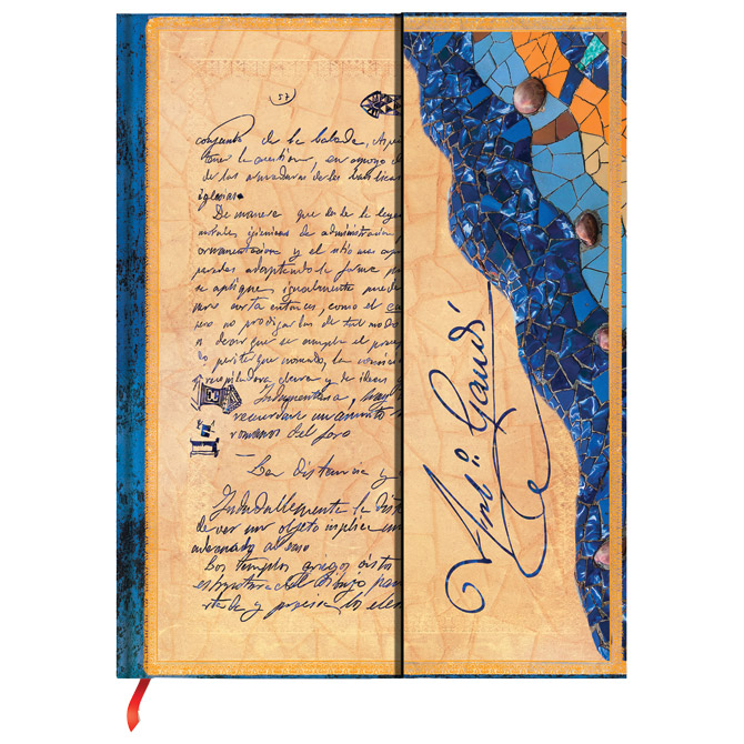 Notes 12,5x18 cm-midi crte 72l magnet gaudi the manuscript of reus paperblanks pb9780-8 (56943)