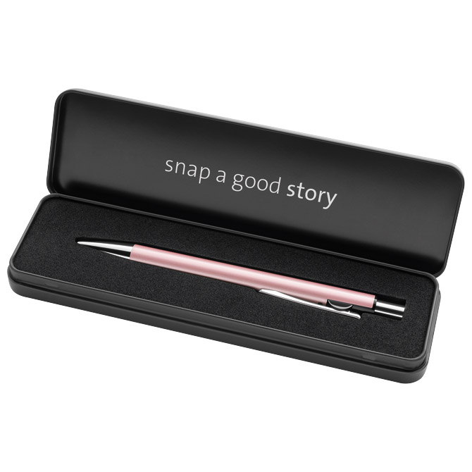 Olovka kemijska snap metallic u metalnoj kutiji pelikan 821254 rosegold (57006)