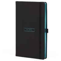 Notes 13x21 cm crte 96l s gumicom castelli all metal tiffany crno/tirkizni (57289)